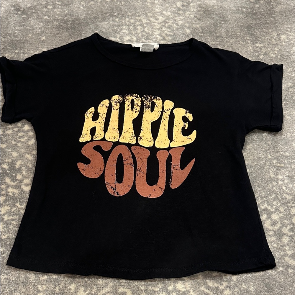 Hippie Soul Kids Black T-Shirt size L